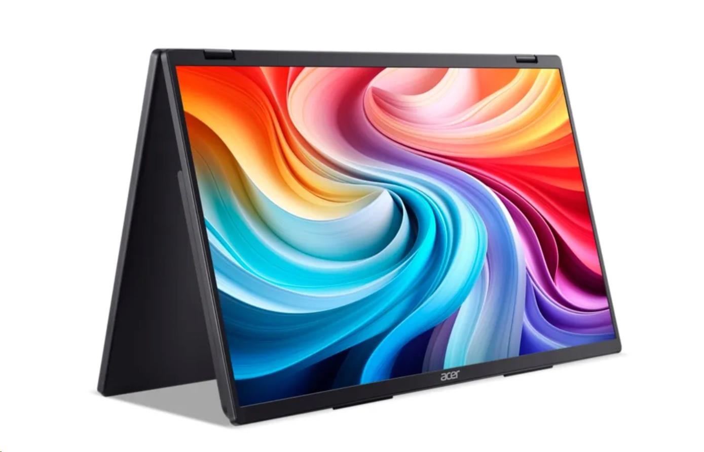 ACER LCD PD193QEbmiuux DUAL SCREEN,47cm (18.5") FHD,100Hz,250nits,Vesa,Repro,Audio,HDMI,USB,Pivot,Black