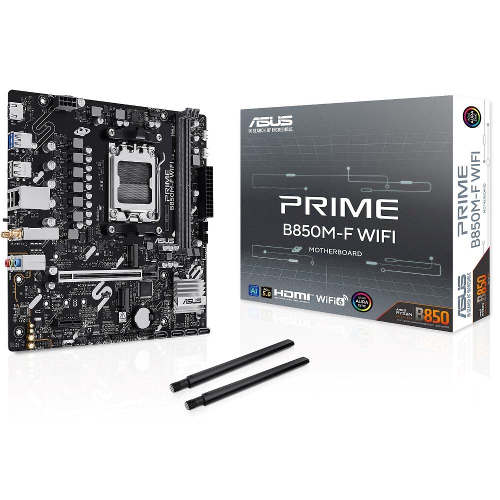 ASUS MB Sc AM5 PRIME B850M-F WIFI, AMD B850, 2x DDR5, WiFi, 1xHDMI, mATX