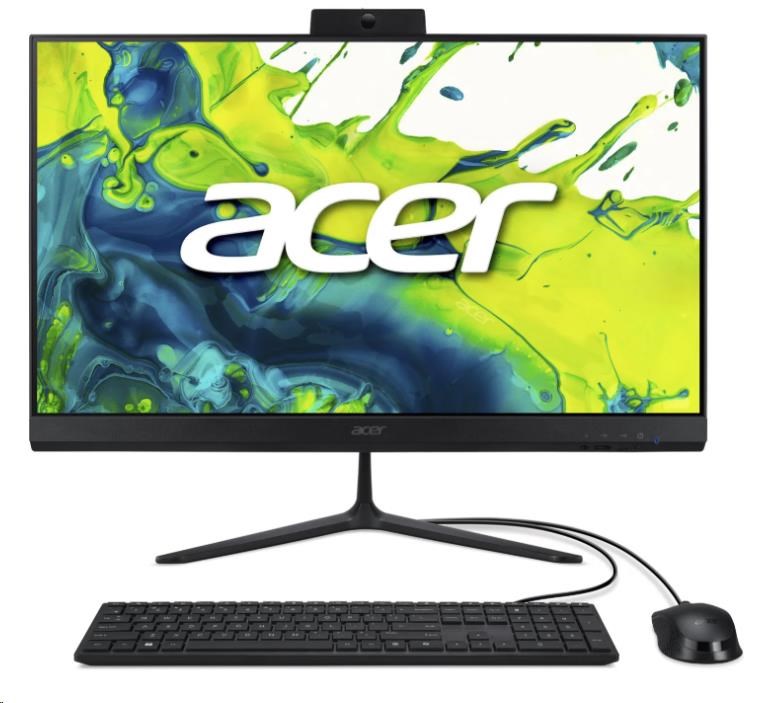ACER PC AiO Aspire C27-2G_LUBC5120U_65W,Core5 120U,27" FHD,8GB,512GB SSD,UHD,Linux,Black