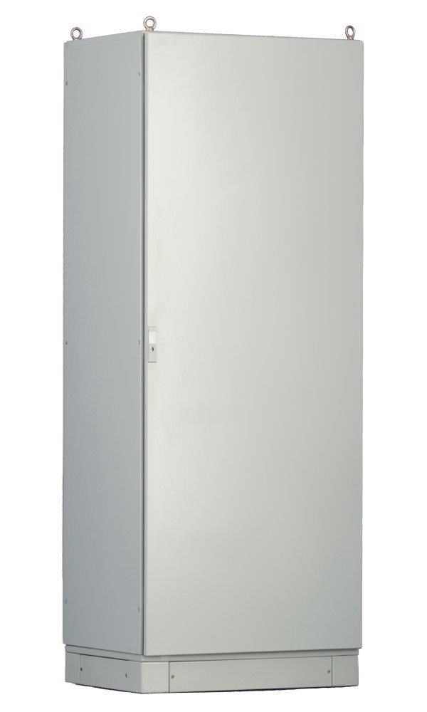 XtendLan 19" venkovní vodotěsný rozvaděč 30U 600x600, krytí IP55, 3-bodový zámek, šedý