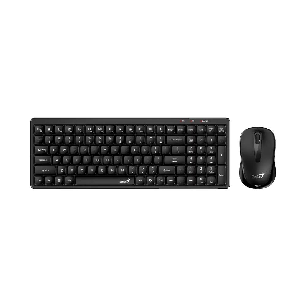 GENIUS set klávesnice + myš LuxeMate Q8100, Bezdrátový set, CZ+SK, černá