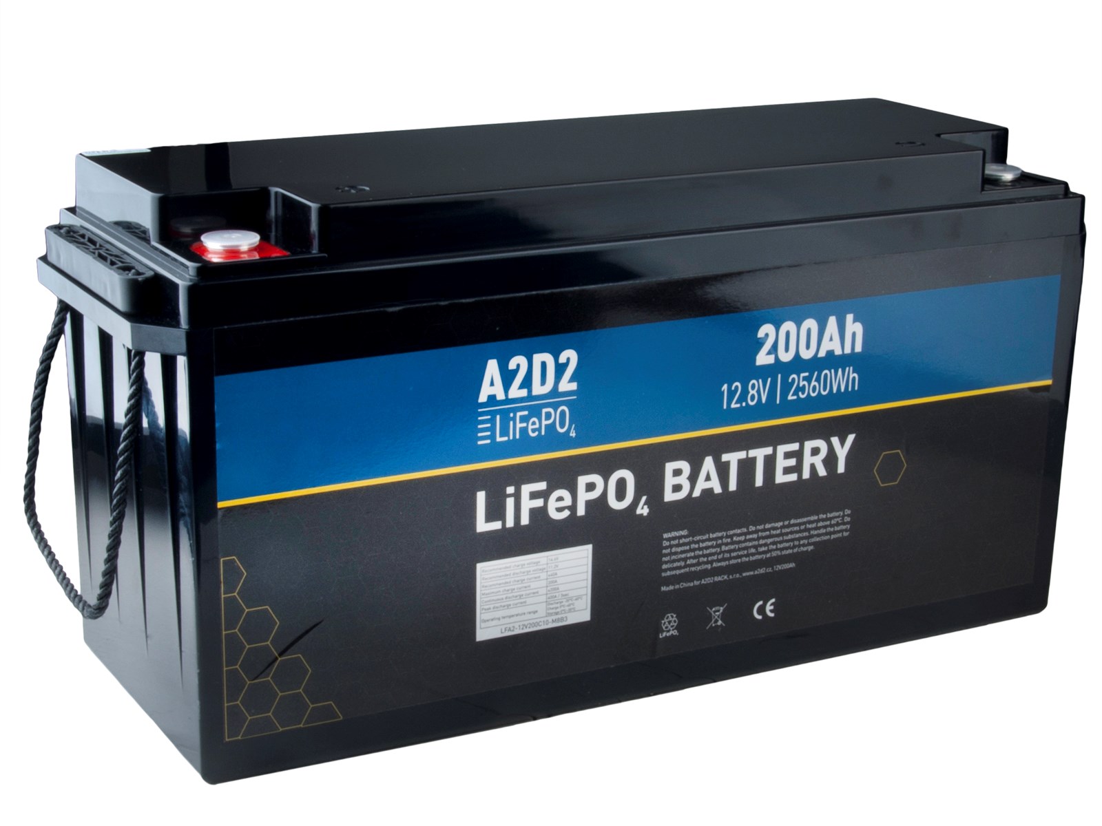 AVACOM A2D2 baterie LiFePO4 12,8V 200Ah M8
