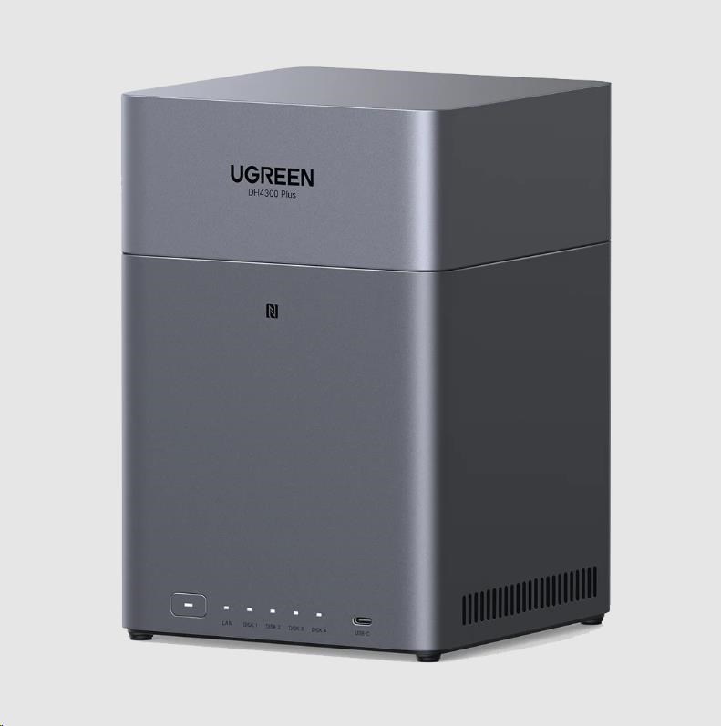 UGREEN NASync DH4300plus (2x4C/RockchipA76+A55/2,0GHz/8GBRAM/4xSATA/1x2,5GbE/2xUSB3.2/1xUSB-C/HDMI)
