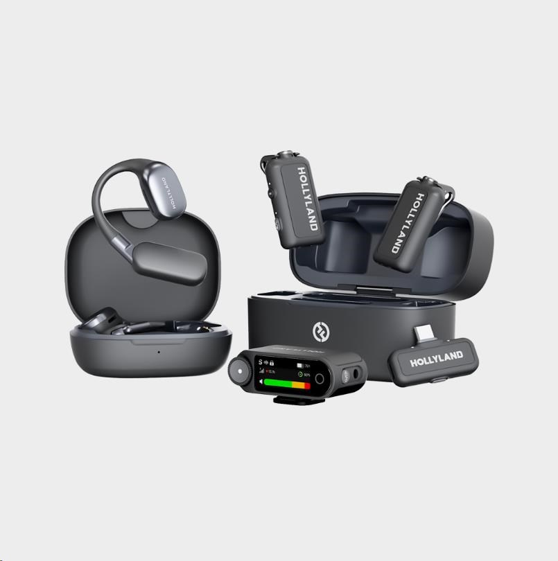 Hollyland LARK MAX 2 Ultimate Combo with OWS Monitor Earphone + Camera RX + USB-C RX