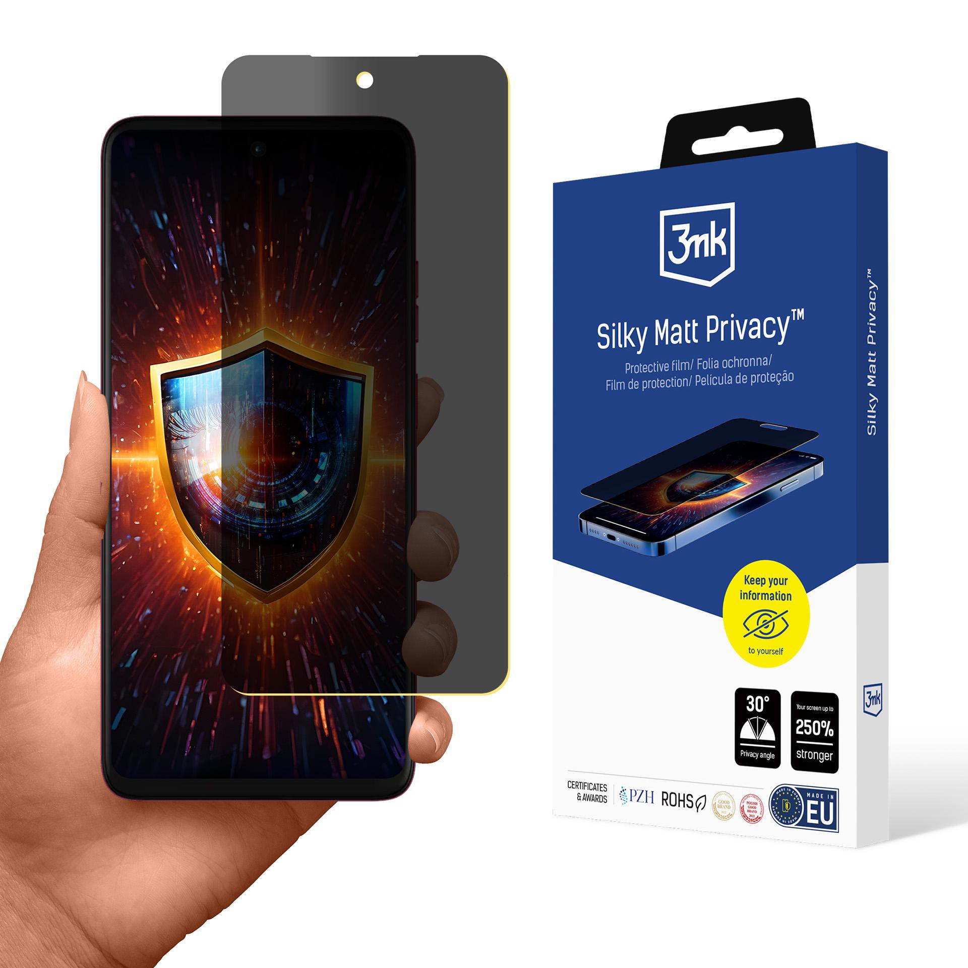 3mk ochranná folie Silky Matt Privacy pro Motorola Moto G57 Power
