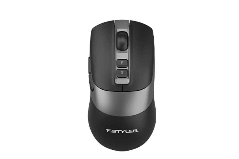 A4tech FB50C Plus FStyler, bezdrátová kancelářská myš, BT+2,4GHz, černá