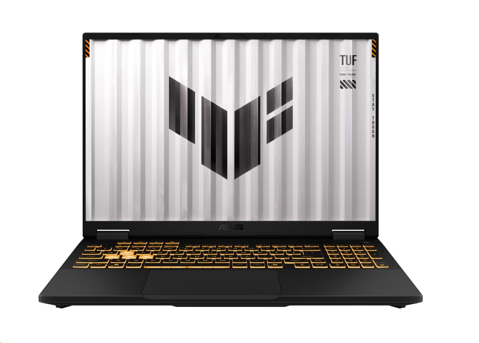 ASUS NTB TUF Gaming F16 (FX608JPR-QT069), Core i7 14650HX, 16" 1920 x 1200, 32GB, 1TB SSD, RTX 5070, No OS, Gray