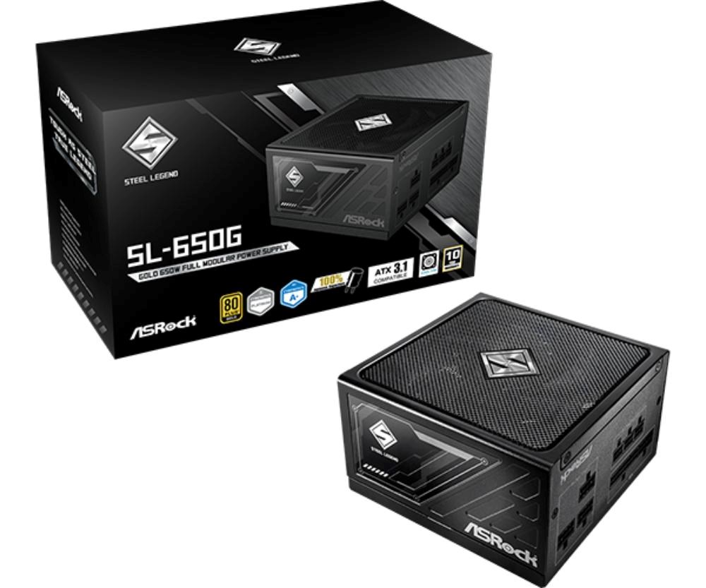 ASROCK zdroj SL-650G,650W, 80Plus Gold, 135 mm, ATX 3.1
