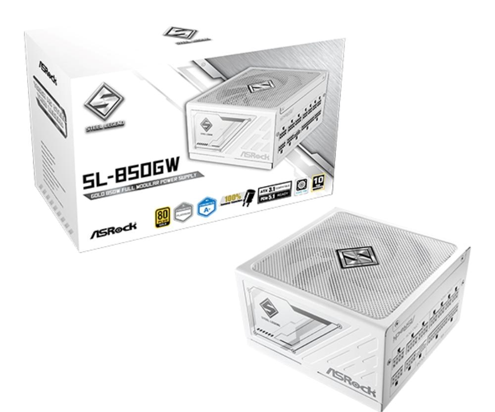 ASROCK zdroj SL-850GW,850W, 80Plus Gold, 135 mm, ATX 3.1