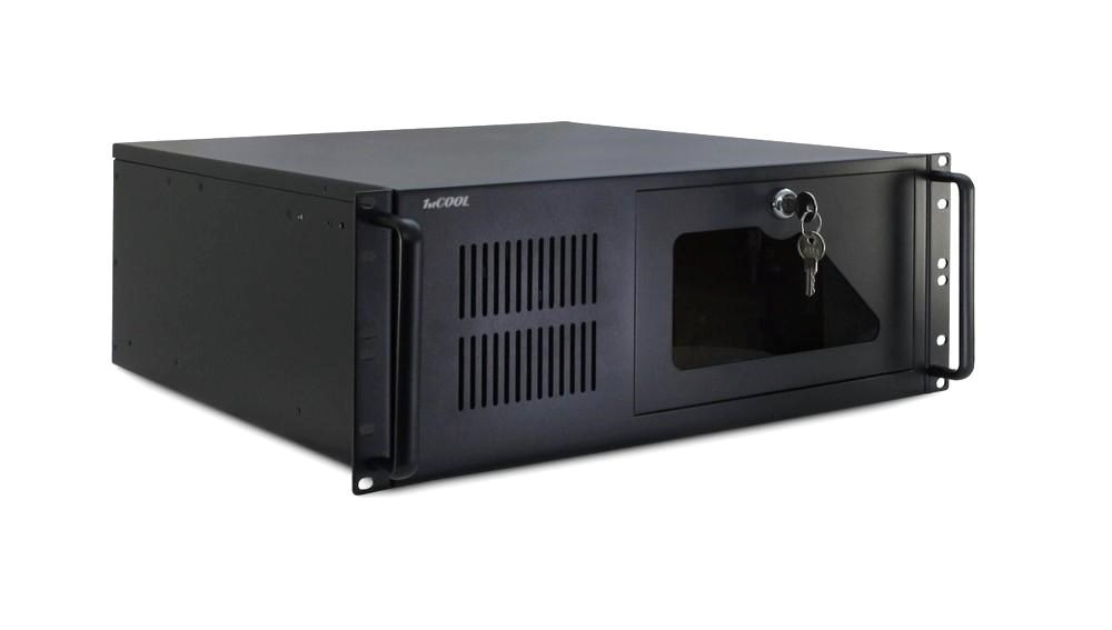 BAZAR - 1stCOOL IPC serverová skříň 4U-450, 19" Rack Black, bez zdroje, poškozený obal