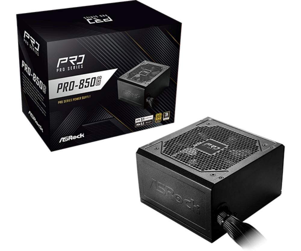 ASROCK zdroj PRO-850G,850W, 80Plus Gold, 120 mm, ATX 3.1