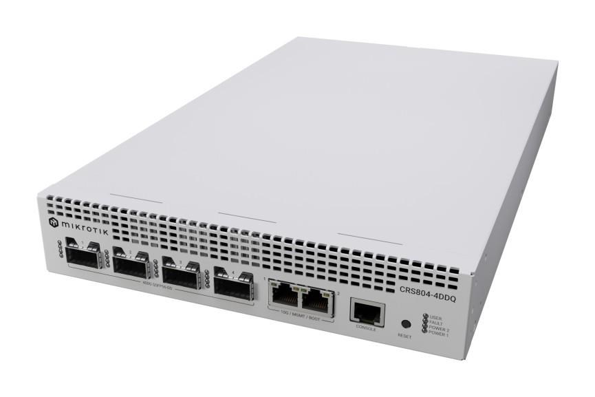 MikroTik CRS804-4DDQ-hRM 400GB Cloud Router Switch CRS804 DDQ