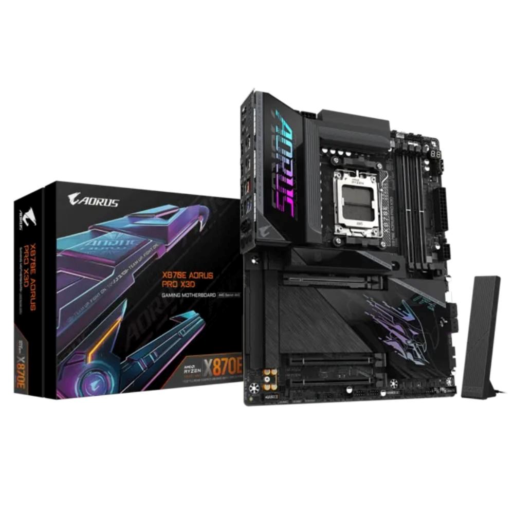 GIGABYTE MB Sc AM5 X870E A PRO X, AMD X870E, 4xDDR5, 2xUSB-C, 2xHDMI, Wifi, ATX