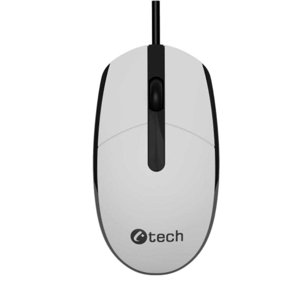 C-TECH Myš WM-10, černo/bílá, USB