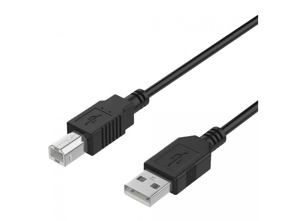 WG Datový kabel USB-A (male) to USB-B (male) 
3m / black