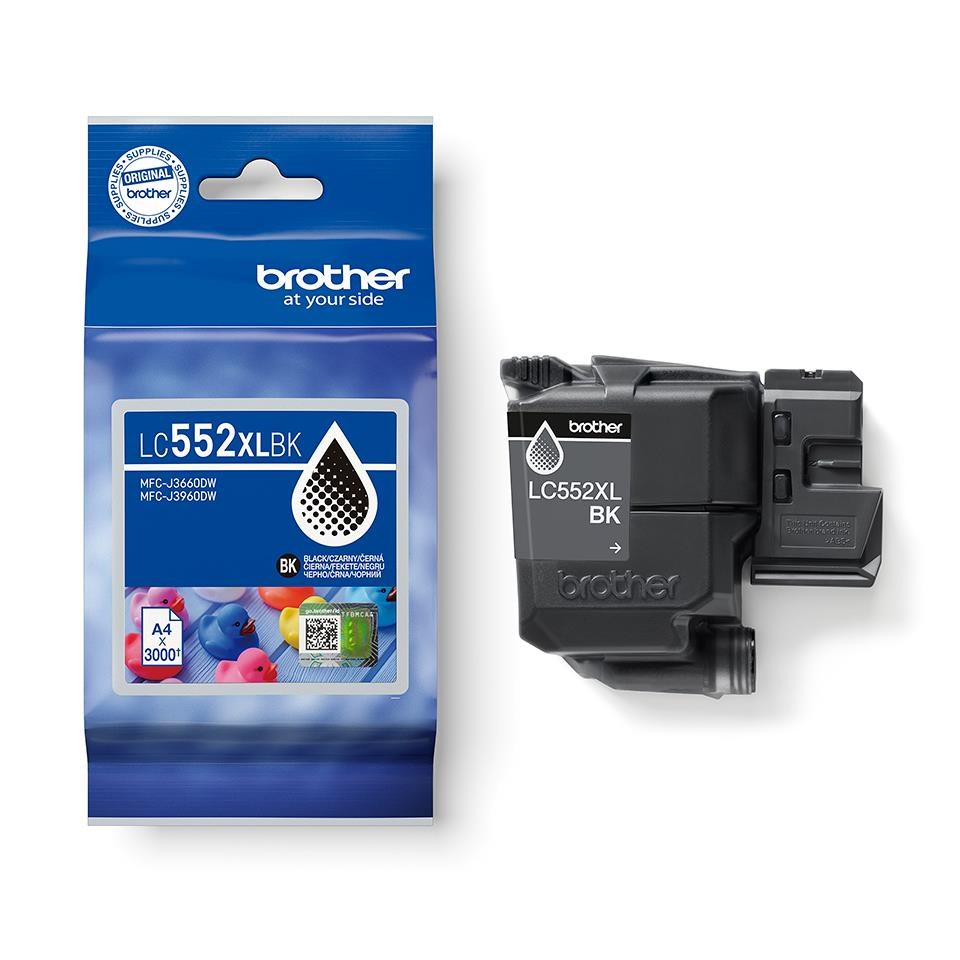 BROTHER INK LC-552XLBK - black - cca 3000stran, MFC-J3660 MFC-J3960