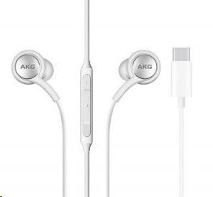 Samsung stereo sluchátka EO-IC100BWE, USB-C, bílá, EU