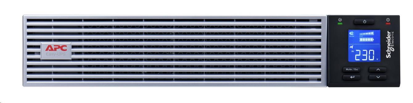 APC Easy UPS On-Line, 1000VA/900W Li-ion, Rack/Tower 2U, 230V, 6 IEC C13 outlets, Intelligent Card Slot, W/ rail kit