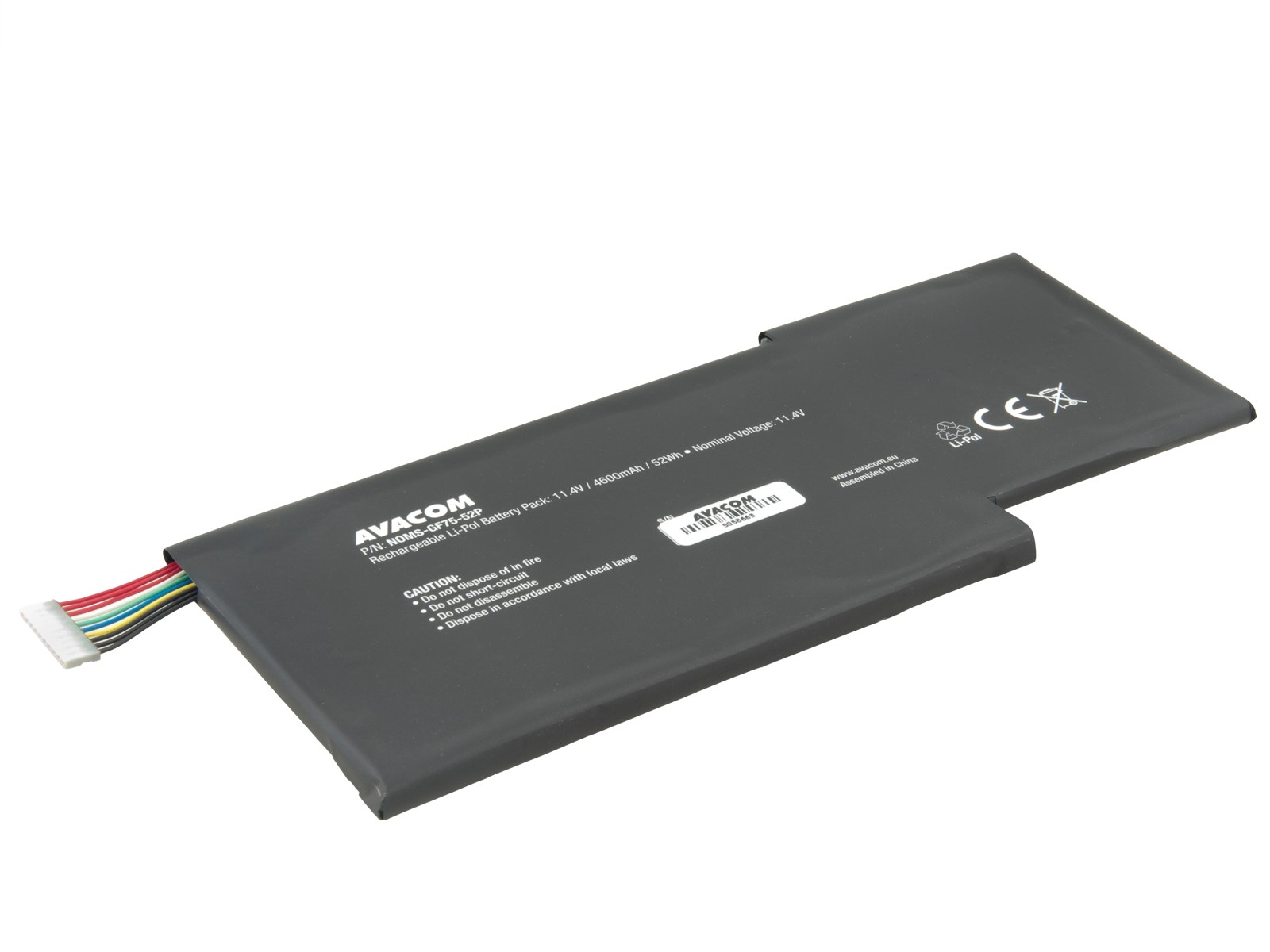 AVACOM náhradní baterie pro MSI GF63, GF75 Li-Pol 11,4V 4600mAh 52Wh - BTY-M6K