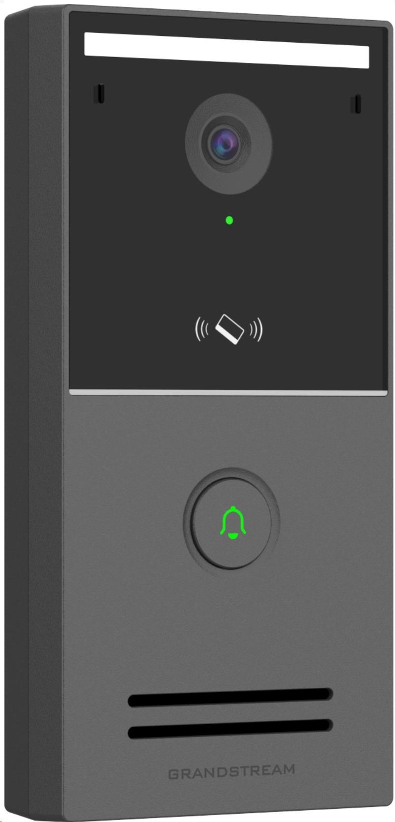 Grandstream GDS3727 dveřní video interkom, bluetooth, kamera 4Mpx, Poe, IP66, IK07, Wi-fi, plast