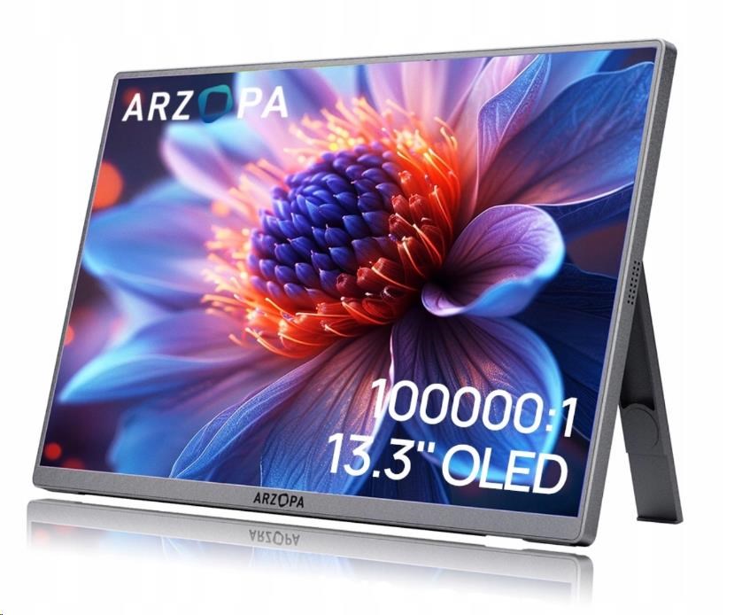 Arzopa A3C Pro Portable Monitor 13.3" OLED Full HD 1080p Metal Housing Přenosný monitor + pouzdro