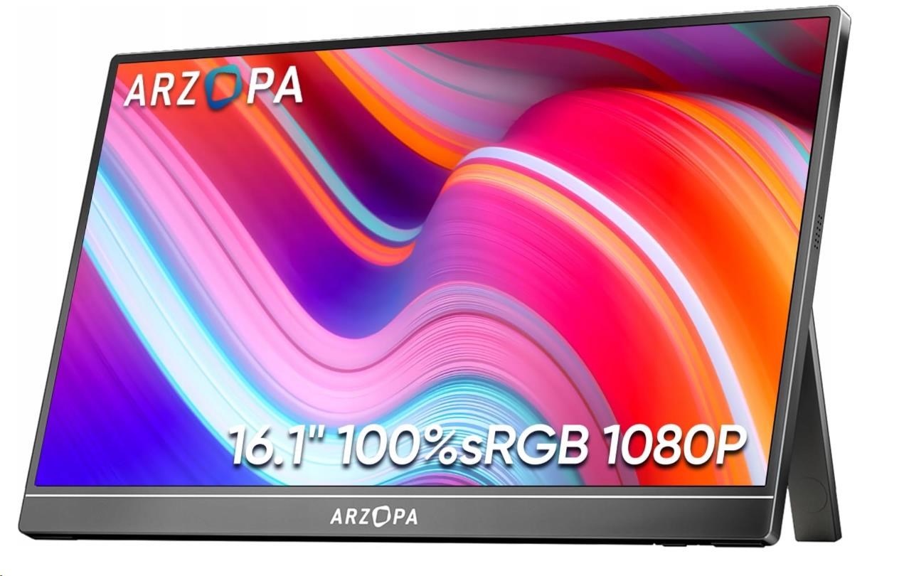 Arzopa Z1C Portable Monitor 16.1" IPS Full HD 1080p Metal Housing Přenosný monitor