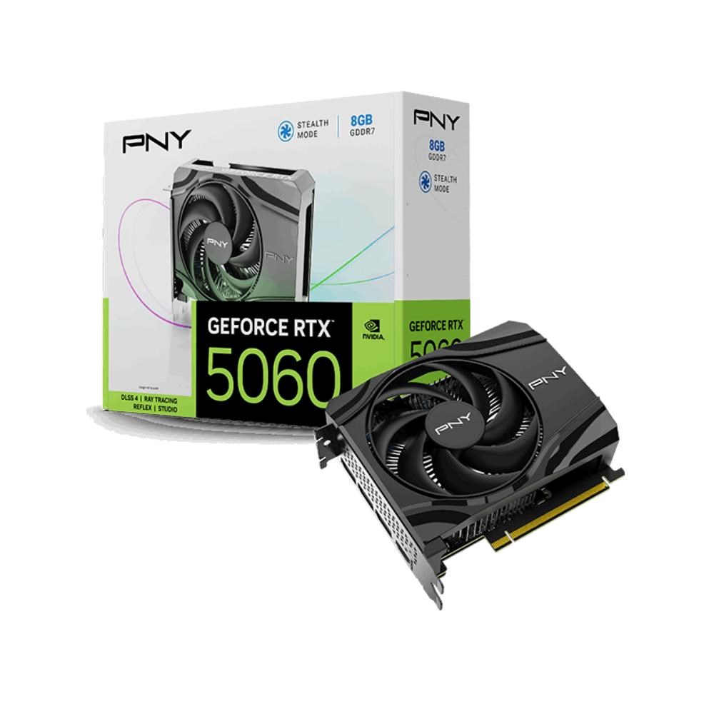 PNY VGA Nvidia GeForce RTX 5060 8GB, RTX 5060, 8GB GDDR7, 3xDP, 1xHDMI