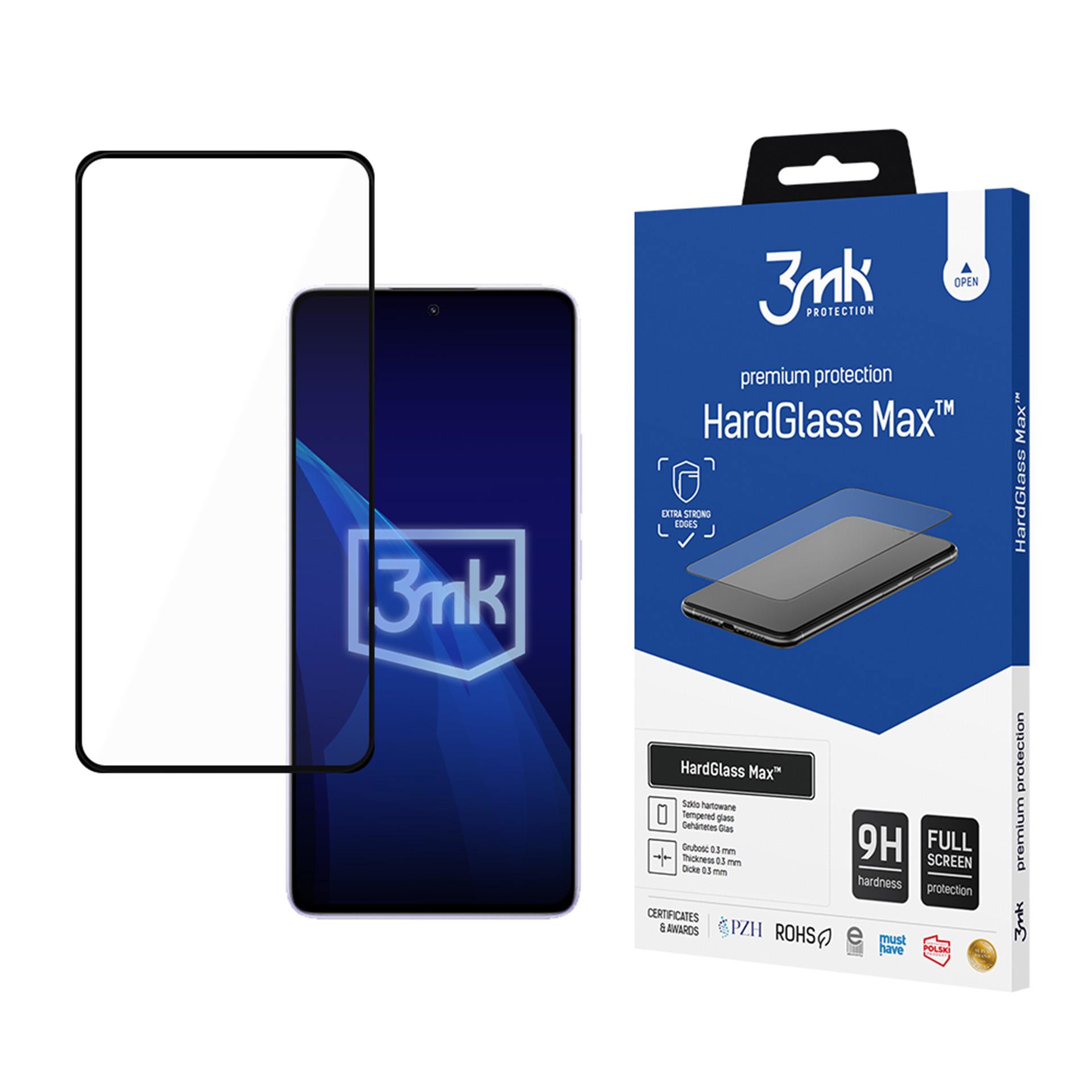 3mk tvrzené sklo HardGlass Max Black pro Redmi Note 14 5G
