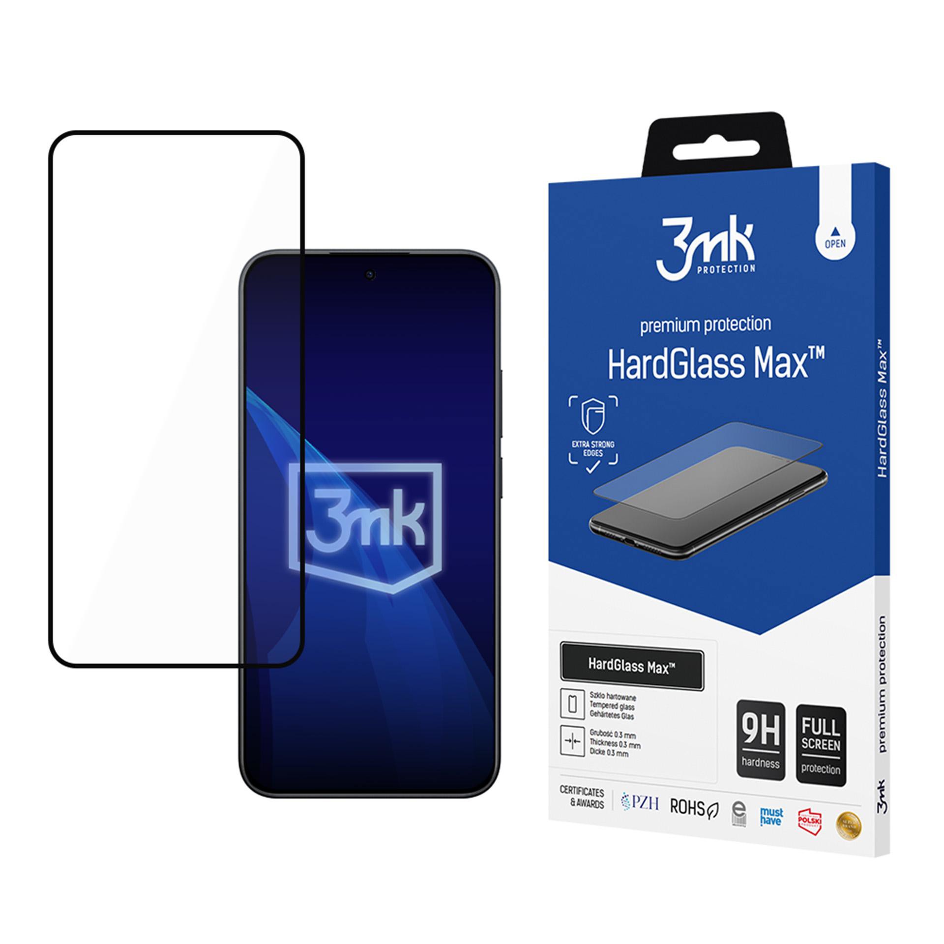 3mk tvrzené sklo HardGlass Max Black pro Redmi Note 15 Pro 5G