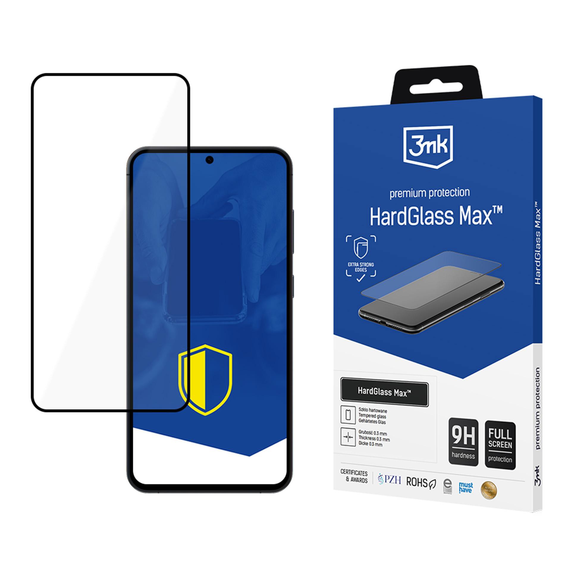 3mk tvrzené sklo HardGlass Max Black pro Samsung Galaxy S25+