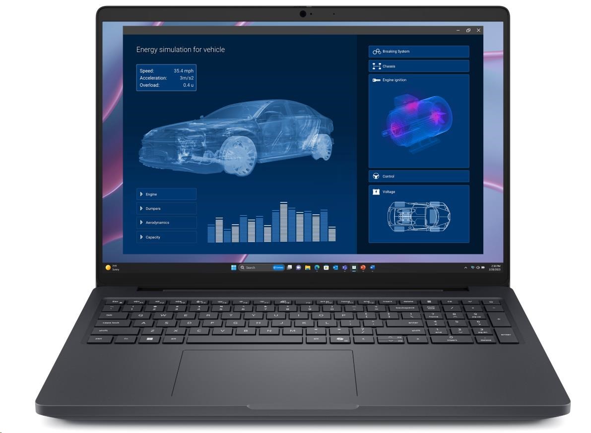 DELL NTB Pro Max 16 MC16255/AMD AI 7 PRO 350/32GB/512SSD/16" FHD+/NV. RTX PRO 500/No AC Adapter/Bck Kb/W11P/3Y PS NBD