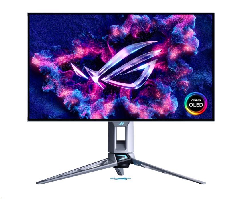 ASUS LCD 27" ROG Swift OLED PG27AQWP-W Gaming monitor, 2560x1440, Flat, G-Sync, 2K 520Hz/HD 720Hz, 0,02ms, HDMI, DP, VES