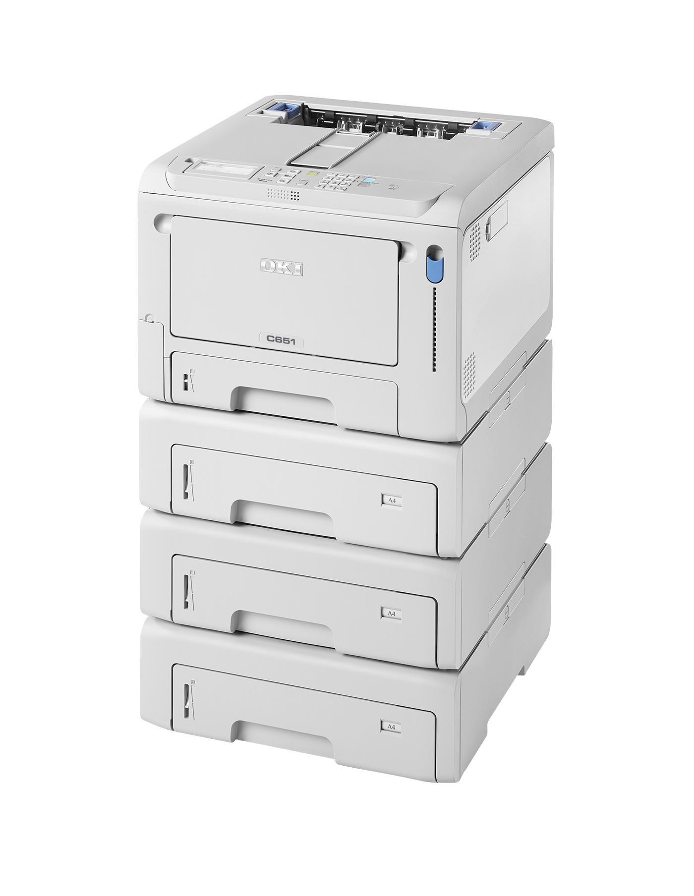 Oki C651dn A4 35/35 ppm 1200x1200 dpi, PCL, USB, LAN, Duplex, 1GB RAM