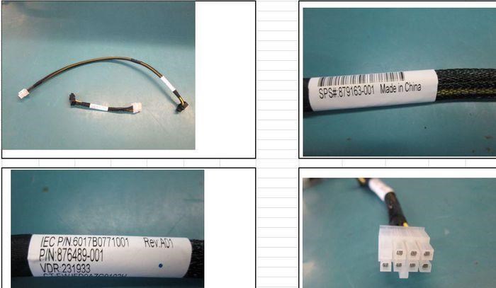 HPE LFF/SFF drive power cable for ML350g10 (connects and powers drives via SAS backplane)