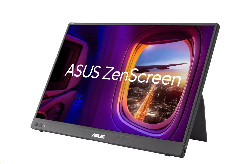 ASUS LCD 16" ZenScreen MB16FC Portable Monitor, 1920x1200, Flat, 75Hz, 5ms, Flicker-Free, HDMI, USB-C