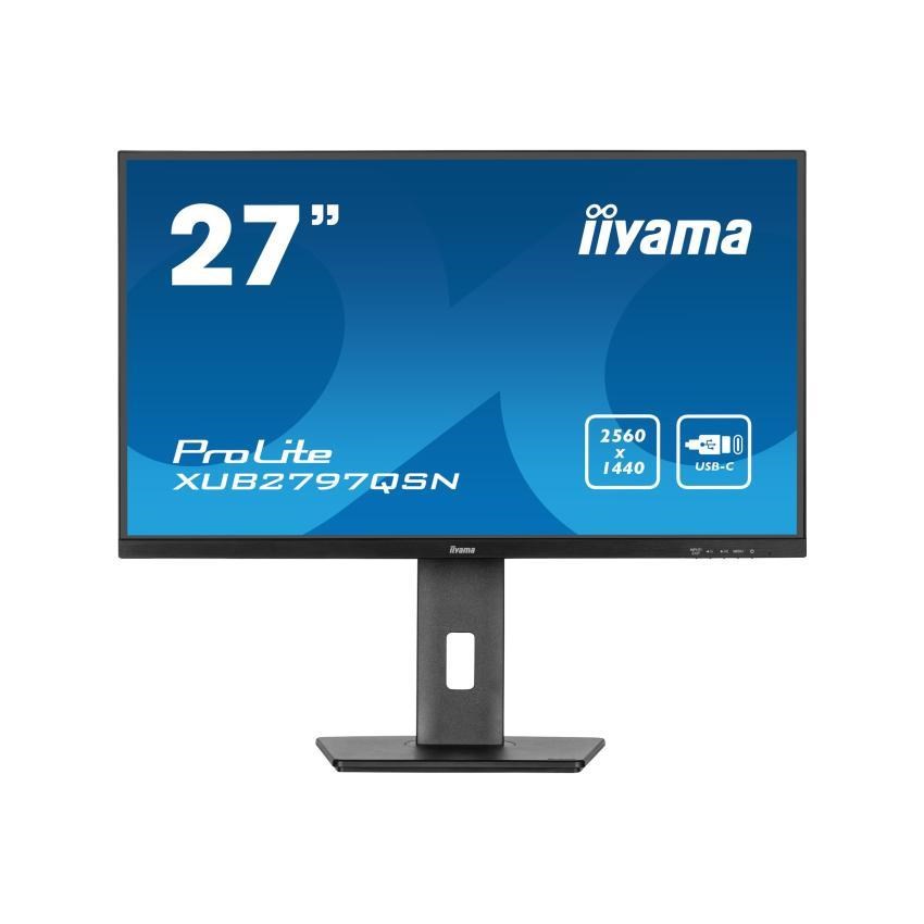 iiyama XUB2797QSN-B2, 68,6 cm (27''), USB, USB-C, Ethernet, kit (USB), black