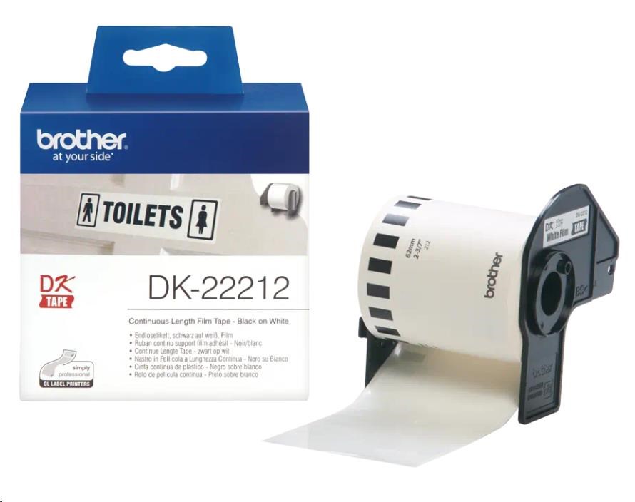 BROTHER DK-22212 bílá filmová role 62mm x 15,24m