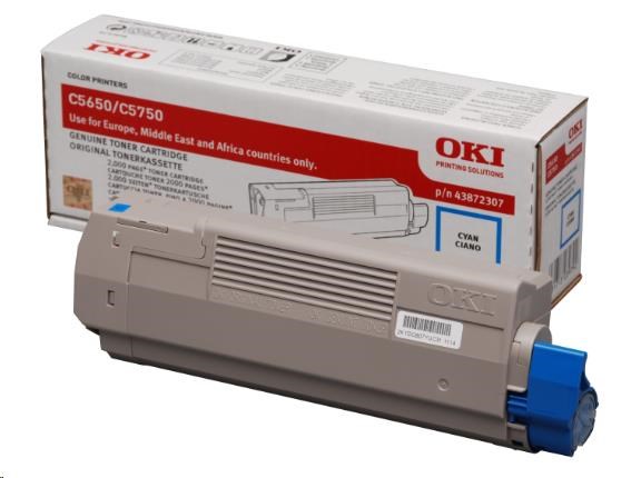 Oki Toner Cyan do C5650/C5750 (2 000 stránek)