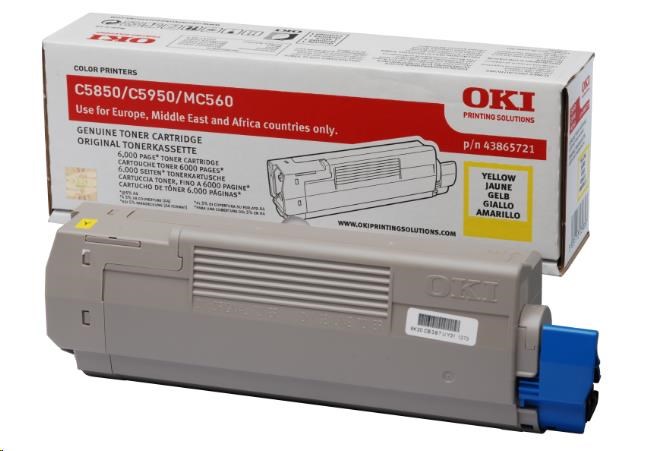 Oki Toner Žlutý do C5850/C5950/MC560 (6 000 stránek)