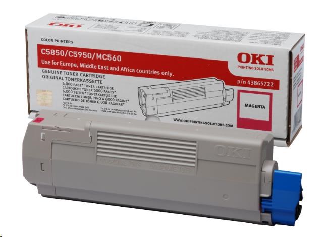 Oki Toner Magenta do C5850/C5950/MC560 (6 000 stránek)