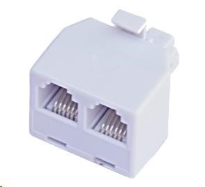Rozdvojka RJ12, 1x6p6c/2x6p6c - telefonní