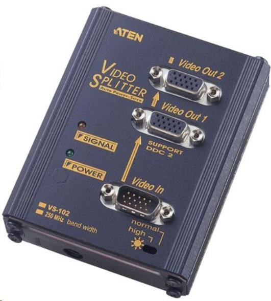 ATEN Video rozbočovač 1 PC - 2 VGA 250Mhz