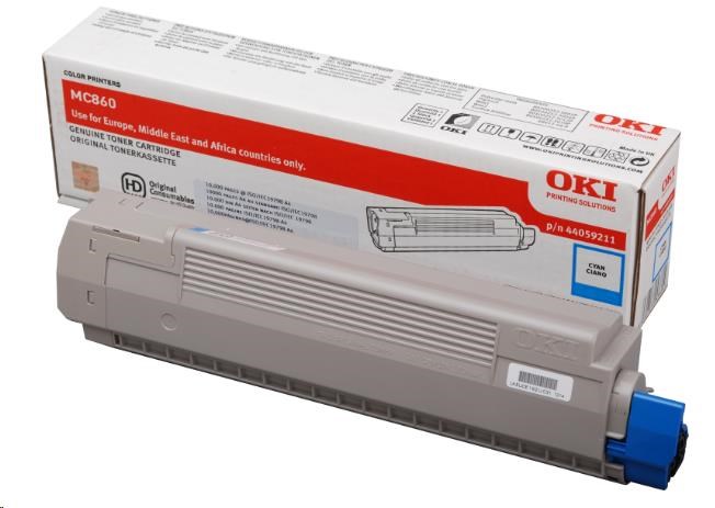 Oki Toner Cyan do MC860 (10.000 stránek)