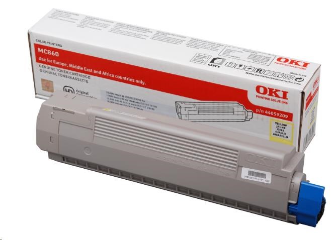 Oki Toner Žlutý do MC860 (10.000 stránek)