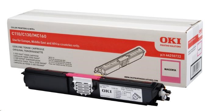 Oki Toner Magenta do C110/C130n/MC160 (2.5K)