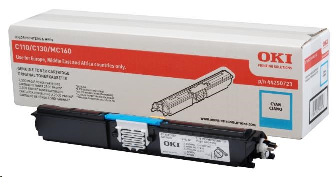 Oki Toner Cyan do C110/C130n/MC160 (2.5K)