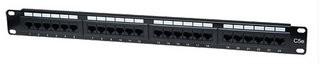 Intellinet Patch panel 24 port Cat5e, UTP, černý