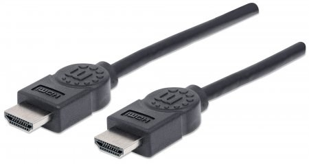 MANHATTAN kabel High Speed HDMI 4K, 3D, Male to Male, stíněný, černý, 3m