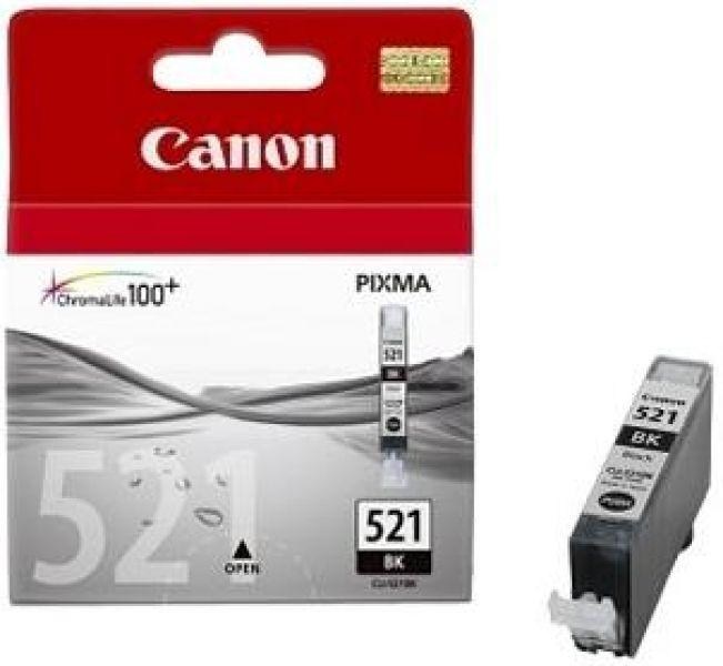 Canon CARTRIDGE CLI-521BK černá pro MP-980, PIXMA iP3600,4600,4700, MP540,550,560, MP620,630,640,MP980,MX860 (665 str.)