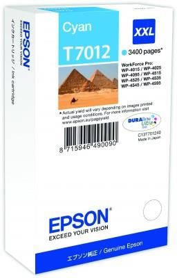 EPSON Ink bar WorkForce-4000/4500 - Cyan XXL - (34,2 ml) (3.400 str.)